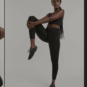 Hyba Pulse Black High-Rise Black Performance Leggings Compression Women XL